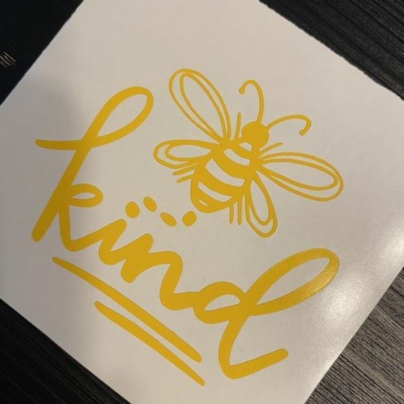Bumble Bee “Be Kind” Car Decal Vinyl Decal - Picture 4 of 10